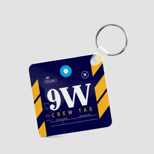 9W - Square Keychain