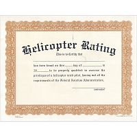Helicopter Rating Certificate