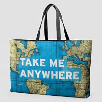 Take Me - World Map - Weekender Bag