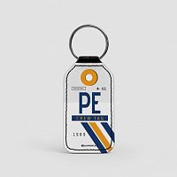 PE - Leather Keychain