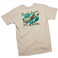 P-51 Mustang Escort Service" T-Shirt"