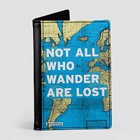 Not All Who - World Map - Passport Cover
