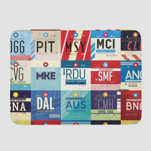 L Airports USA - Bath Mat