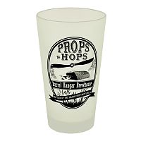 Props & Hops Frosted Pint Glass