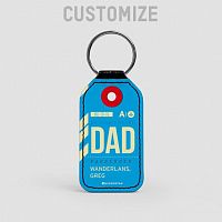 DAD - Leather Keychain