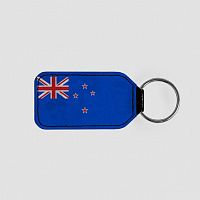New Zealand Flag - Leather Keychain