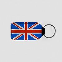 UK Flag - Leather Keychain