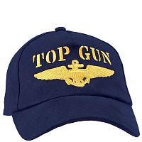 Top Gun with Gold Navy Wings Cap