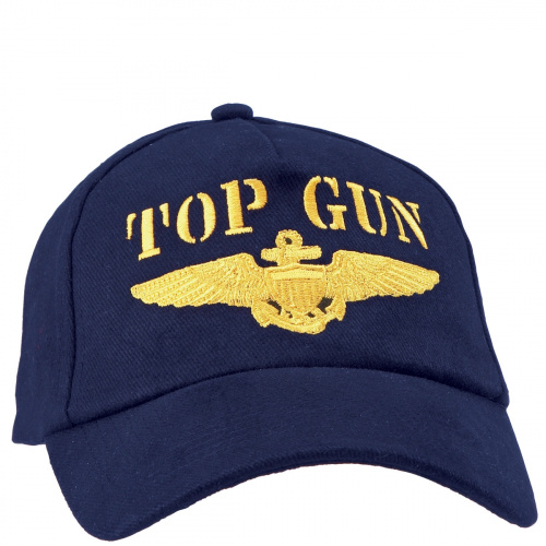 Top Gun with Gold Navy Wings Cap