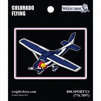 Colorado State with Airplane Sticker