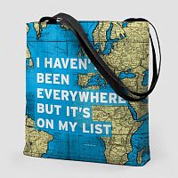 I Haven't Been - World Map - Tote Bag