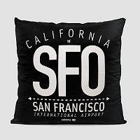 SFO Letters - Throw Pillow