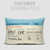 KL Boarding Pass - Throw Pillow