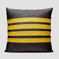 Black Pilot Stripes - Throw Pillow