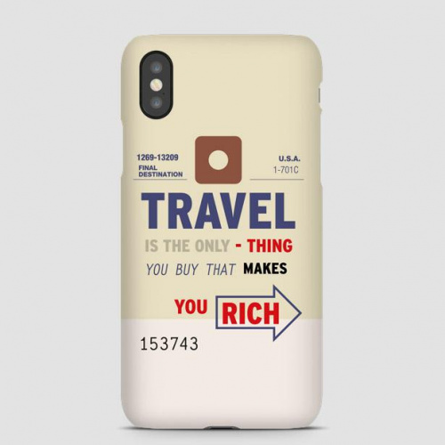 Travel is - Old Tag - Phone Case