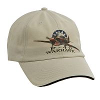 P-40 Warhawk WWII Aircraft Printed Cap