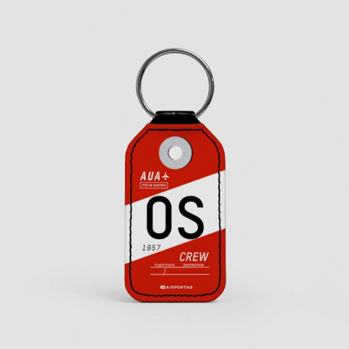 OS - Leather Keychain