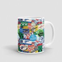 Pan Am Stickers - Mug