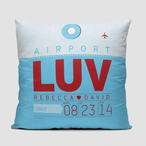 LUV Tag - Throw Pillow