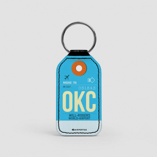 OKC - Leather Keychain