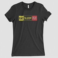 Eat Sleep Fly - Women's Tee