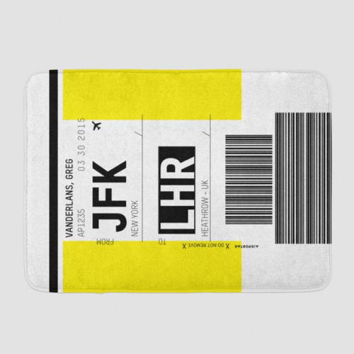 Luggage Ticket - Bath Mat