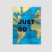 Just Go - World Map - Poster