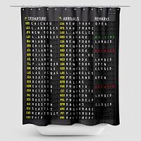 US Flight Board - Shower Curtain