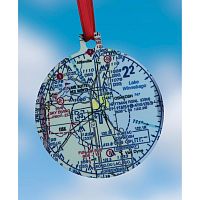 Custom U.S. Aeronautical Chart  Christmas Ornament