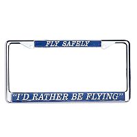 I'd Rather Be Flying License Plate Frame