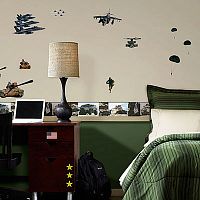 Military Peel & Stick Wall Decals (set of 32)
