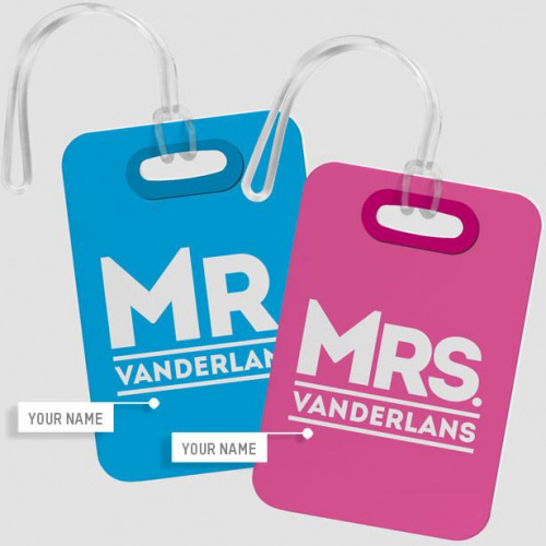 Mr and Mrs - Luggage Tag