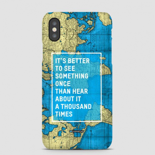 It's Better - World Map - Phone Case