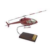 Bell 505 Jet Ranger X 1/30 Helicopter Mahogany Aircraft Model