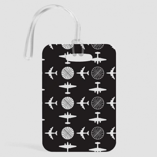 Pan Am Plane Pattern - Luggage Tag