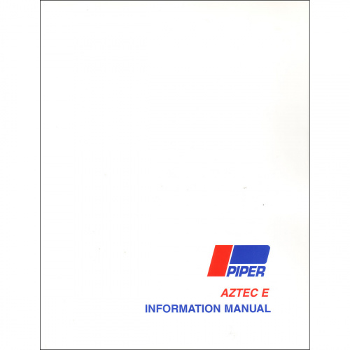Piper Aztec Airplane Information Manual