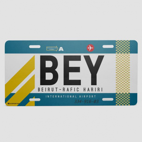 BEY - License Plate