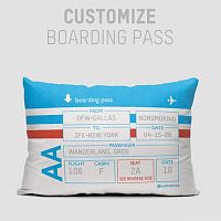 AA Boarding Pass - Throw Pillow