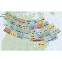Полный набор из 35 канадских навигационных карт VFR