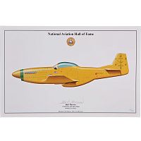 Bob Hoover P-51 Mustang "Ole Yeller" Signed Aircraft Print