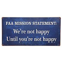 FAA Mission Statement Sign