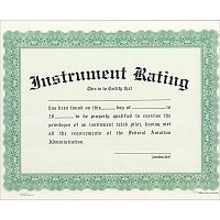 Instrument Rating Certificate