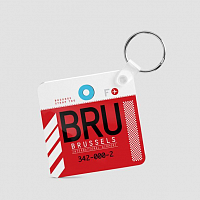 BRU - Square Keychain