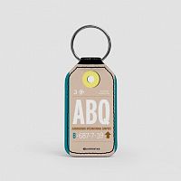 ABQ - Leather Keychain