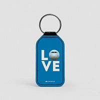 Love Plane - Leather Keychain