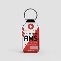 AMS - Leather Keychain