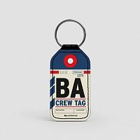 BA - Leather Keychain