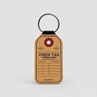 Pan Am - Crew Tag - Leather Keychain