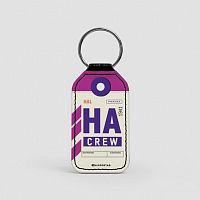 HA - Leather Keychain