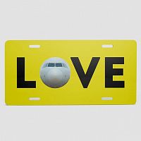 Love Plane - License Plate